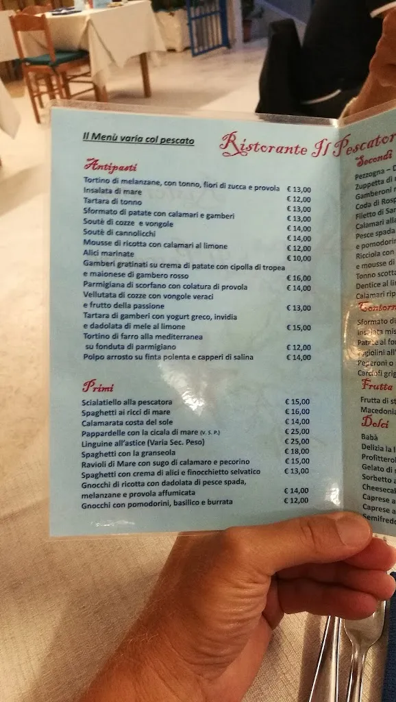 Menü_Il Pescatore_Le Forna_Bild_3