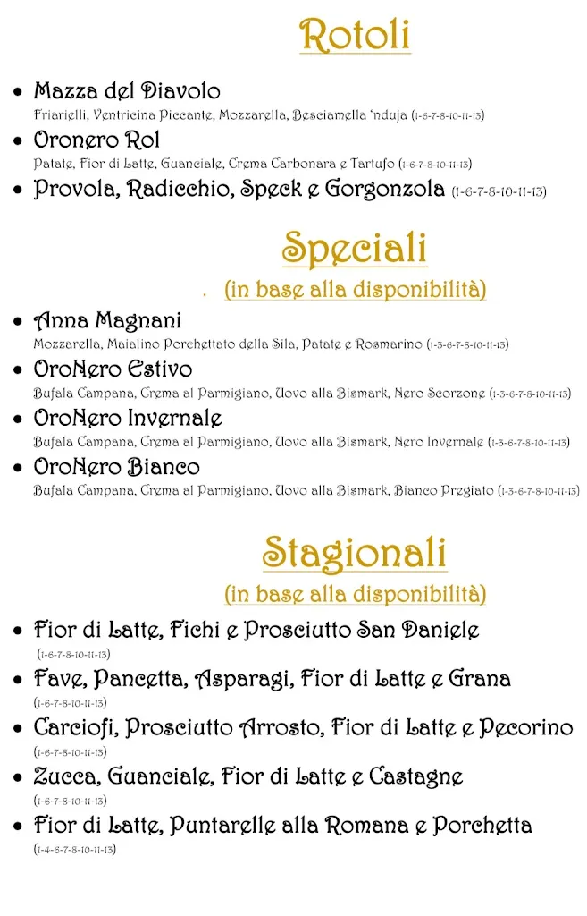 Menu_OroNero Ristorante-Pizzeria_Mandela_image_1