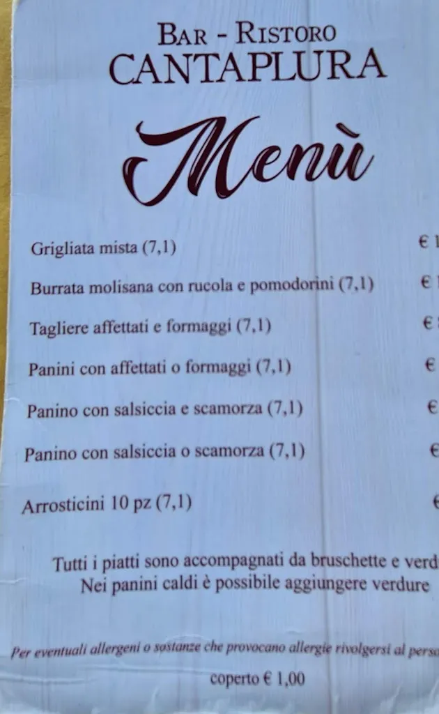 Menu_Bar Ristoro Cantaplura_Villetta Barrea_image_4