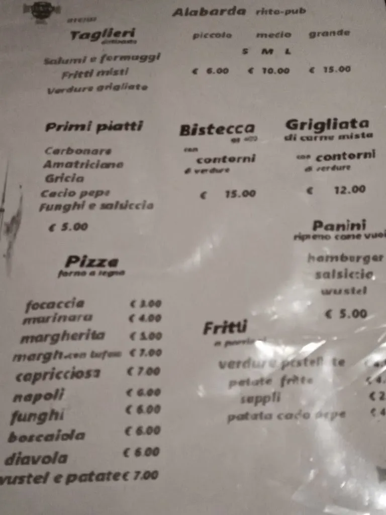 Menu_Alabarda Pub Ardea_Mantiglia di Ardea_image_1
