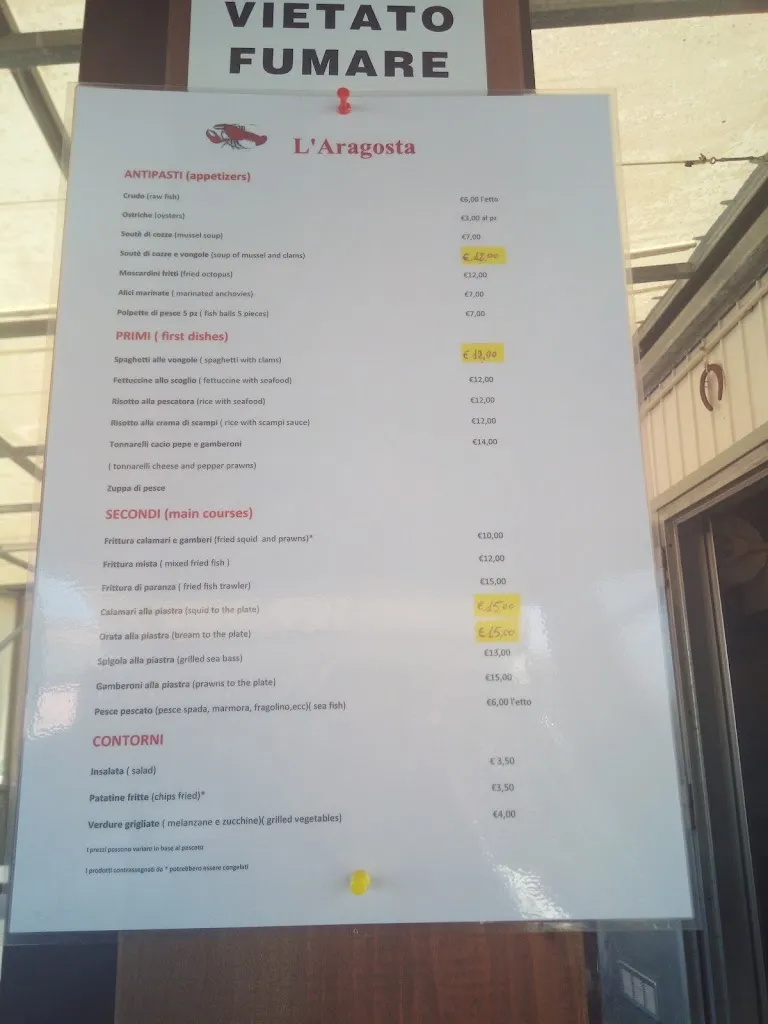 Menu_L'aragosta_Marina di Ardea-Tor San Lorenzo_image_1