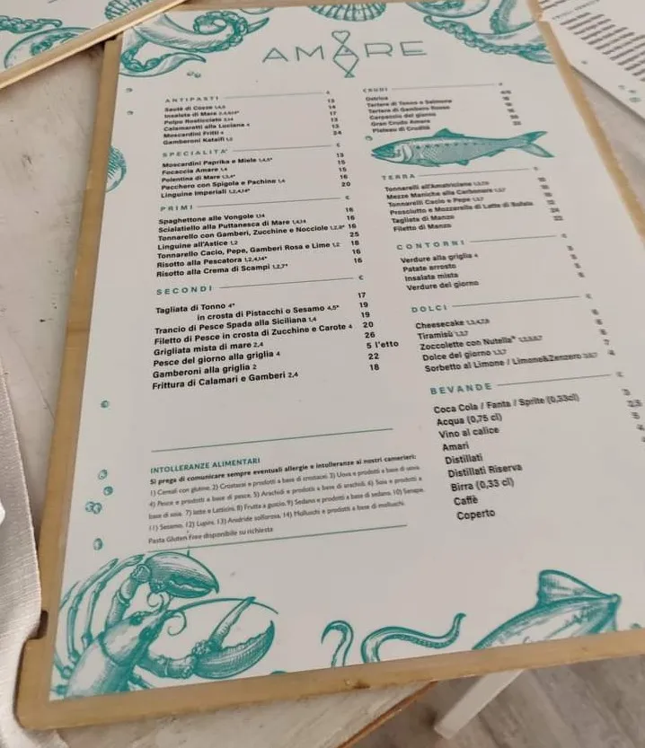 Menu_AMARE_Marina San Nicola_imagen_3