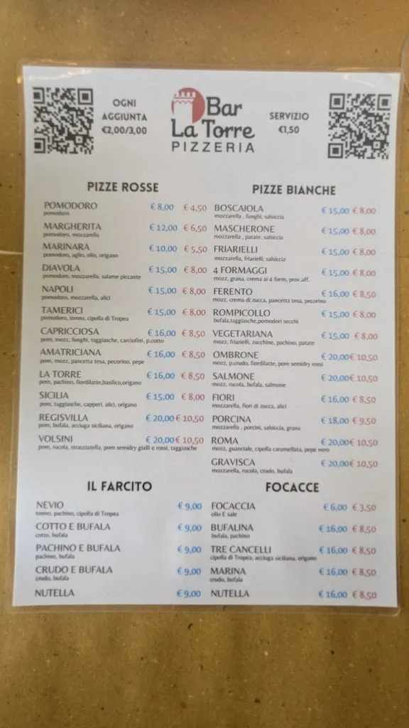 Menu_Bar Pizzeria La Torre Di Piras Cristina_Montalto di Castro_image_1