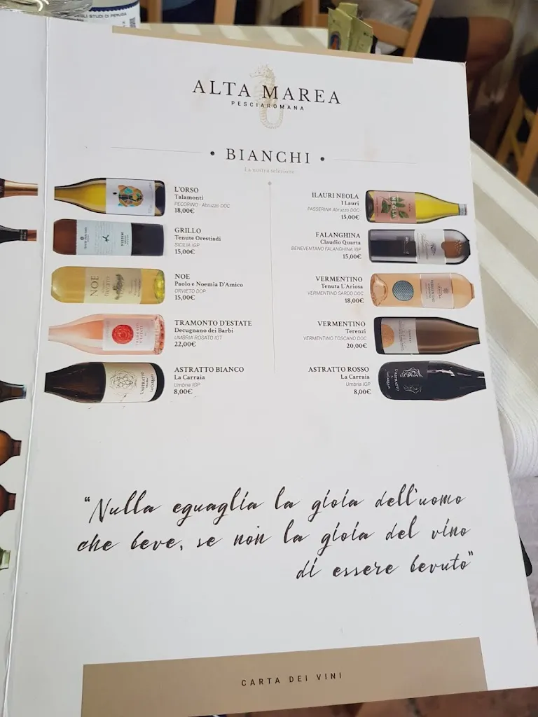 Menu_Ristorante Alta Marea_Montalto di Castro_immagine_1