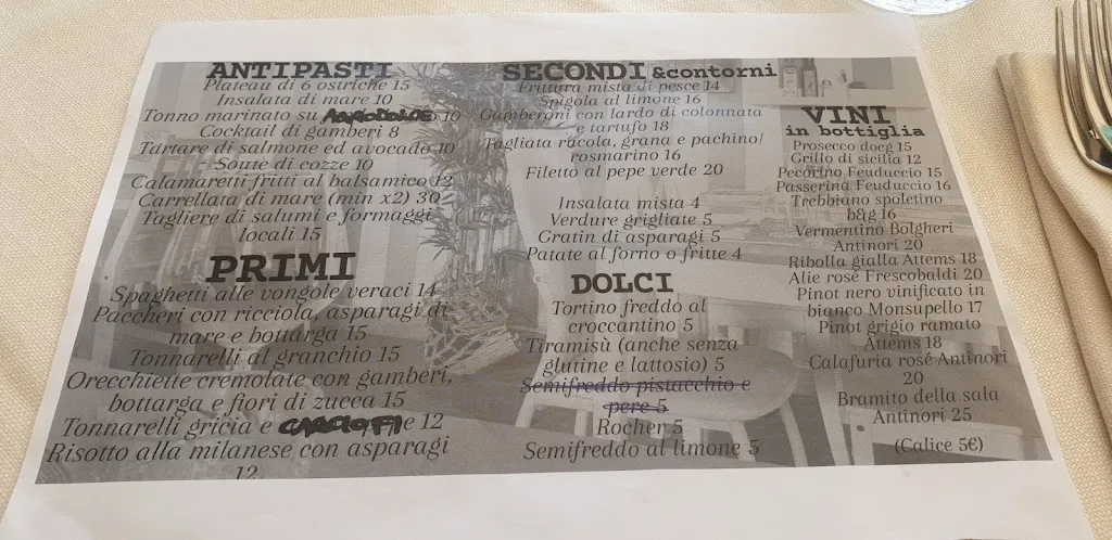 Menu_La Piazzetta Torre di Maremma_Montalto di Castro_image_1