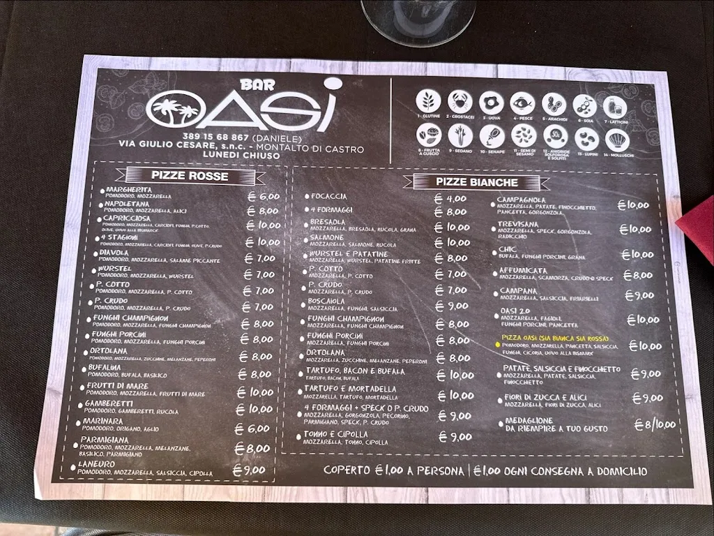 Menu_Bar Oasi pizzeria_Montalto di Castro_image_1