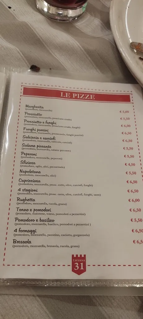 Menu_Trattoria Pizzeria Taverna 31_Monte Romano_image_2