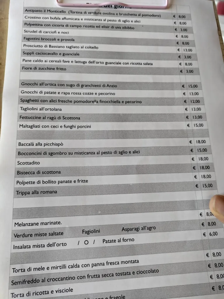 Menu_Ristorante Il Monticello_Monte Porzio Catone_image_2