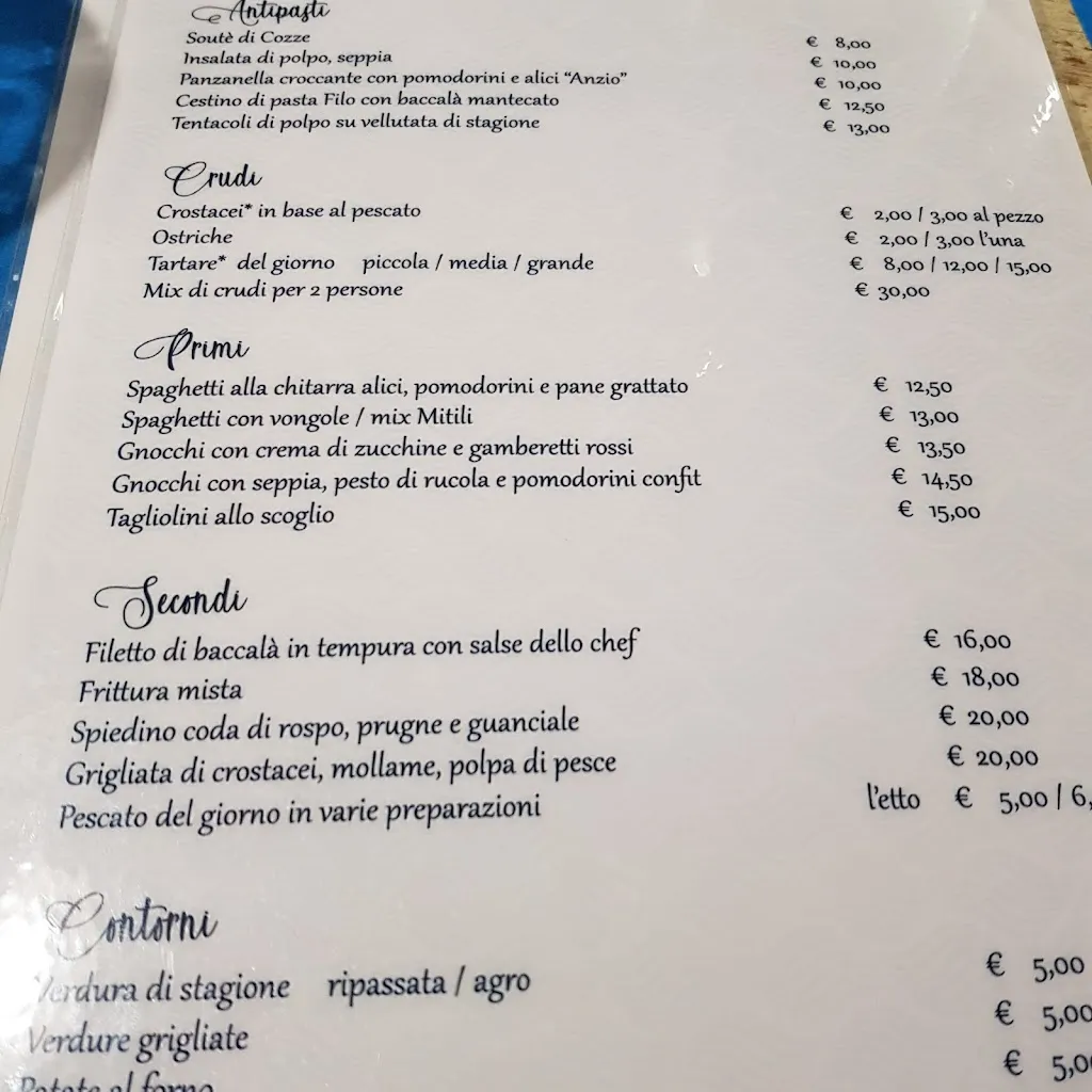 Menu_A Prua - ristorante di pesce_Monte Porzio Catone_image_3