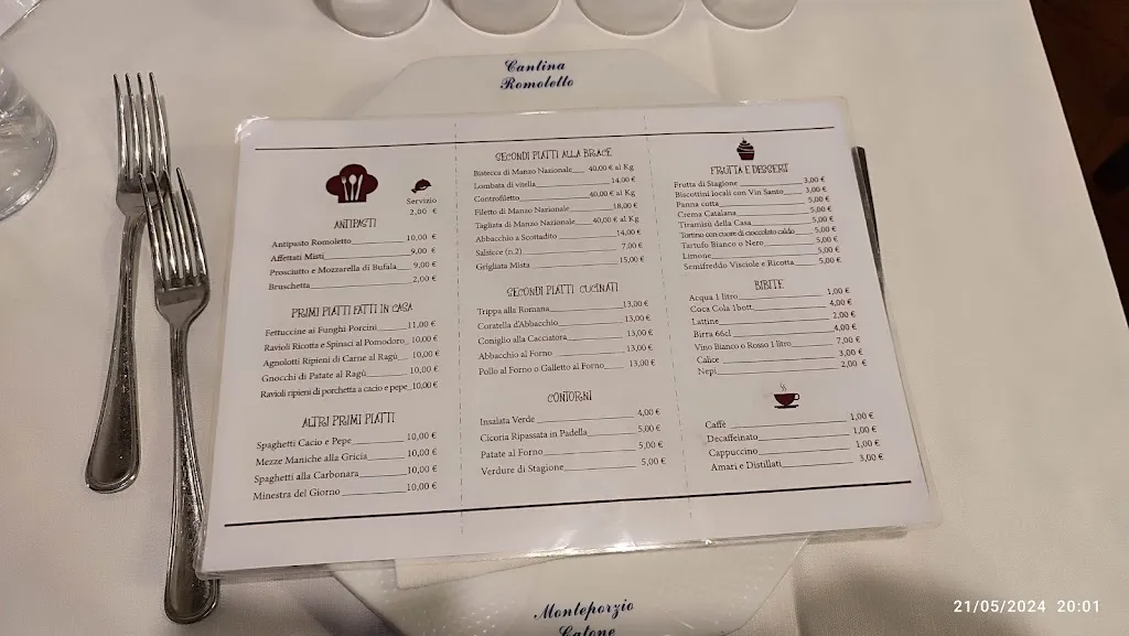 Menu_Ristorante Cantina Romoletto_Monte Porzio Catone_image_1