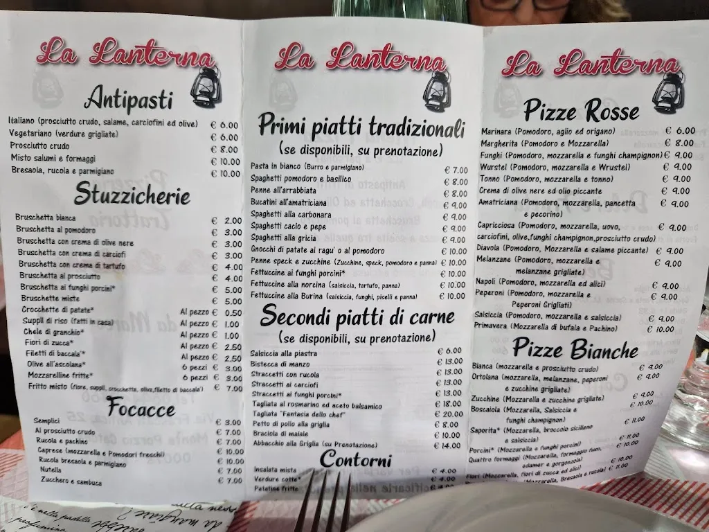 Menu_La Lanterna di Amer Magdi_Monte Porzio Catone_image_1