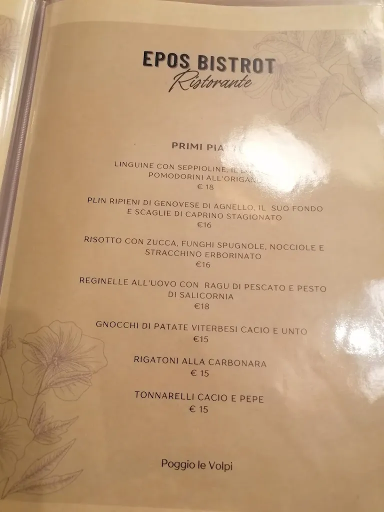 Menu_Poggio le Volpi Enoteca Wine & Food_Monte Porzio Catone_image_1