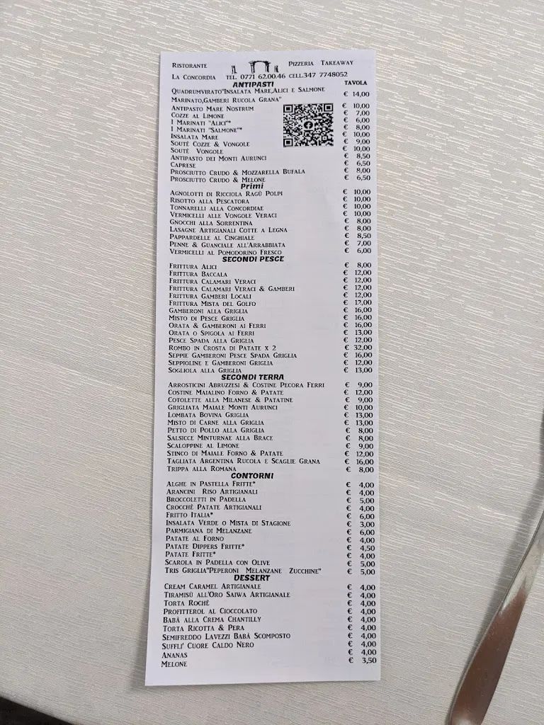 Deidre Jones_La Concordia Ristorante & Pizzeria_Minturno_recensione