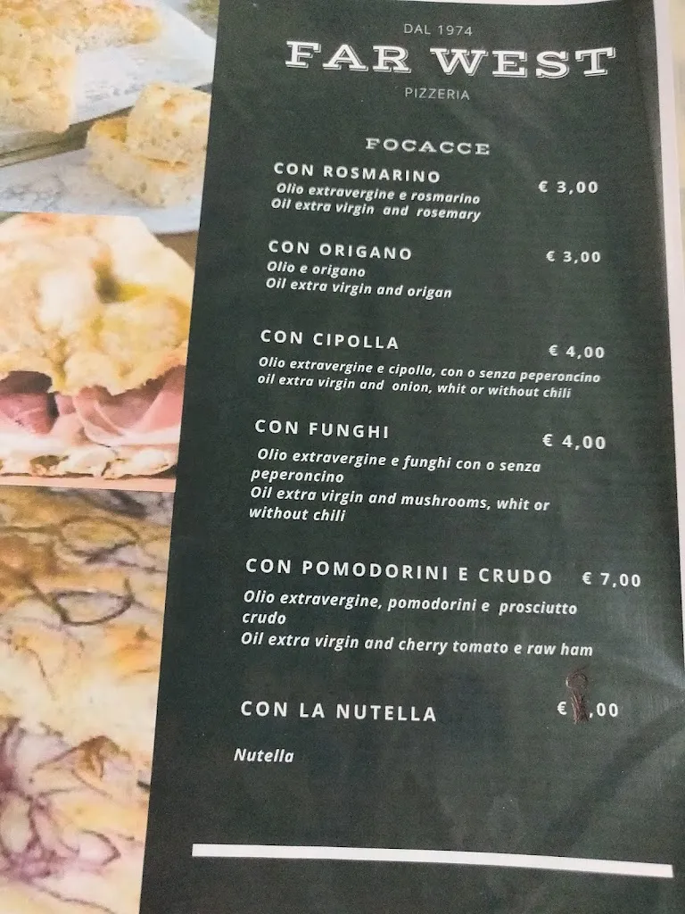 Menu_Far west trattoria pizzeria_Minturno_immagine_3