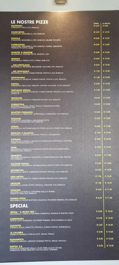 Menu_pizzeria rosticceria NEW METRO' _Minturno_immagine_2