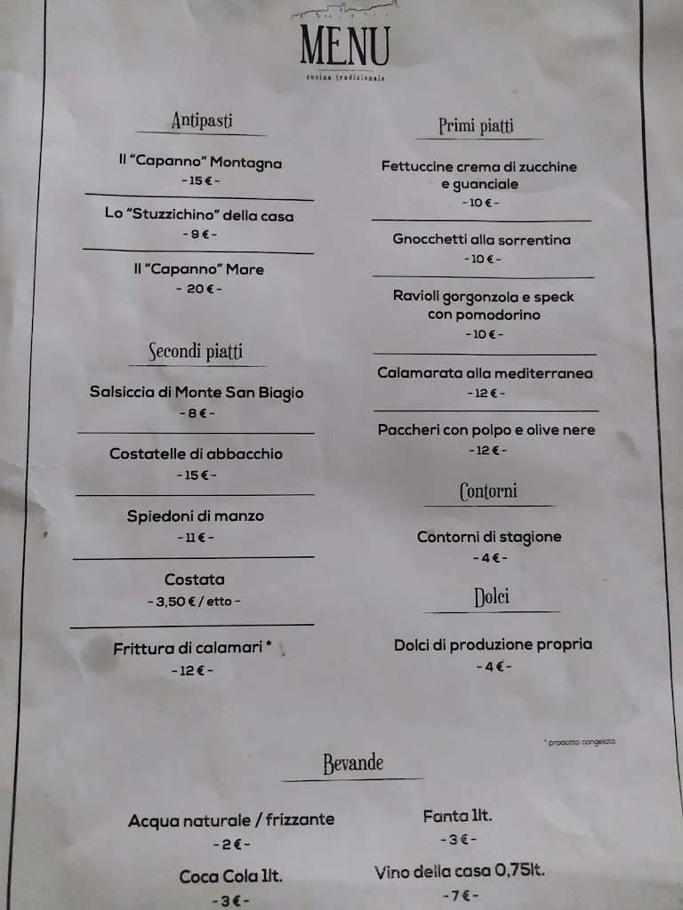 Menu_Il Capanno_Monte San Biagio_image_1