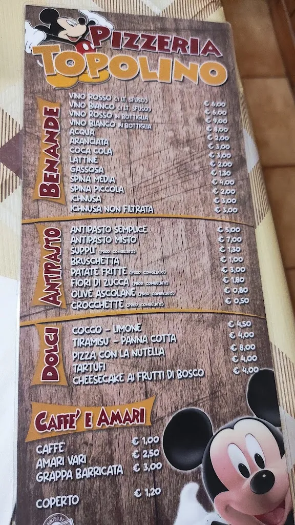 Topolino restaurant in Montelanico
