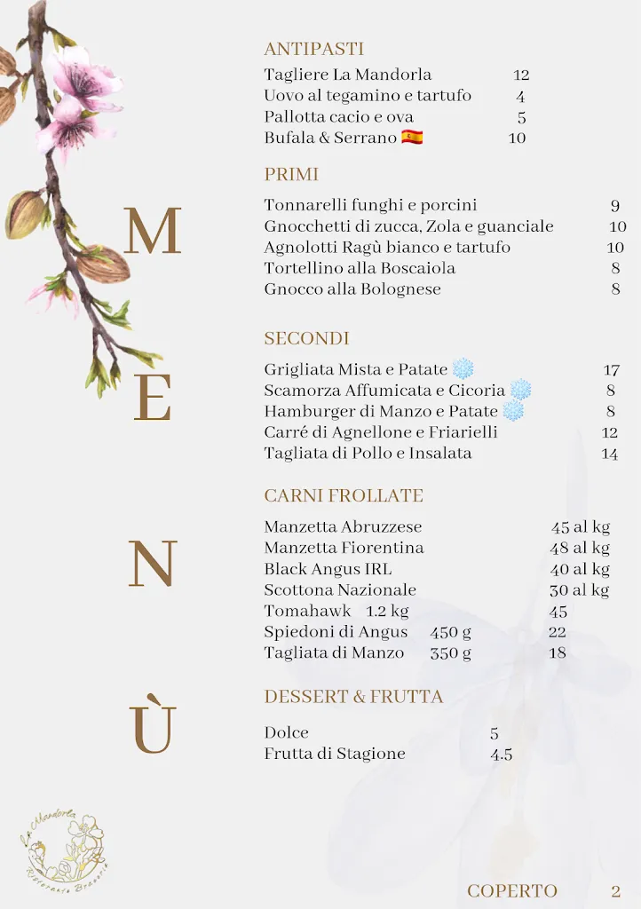 Menu_La Mandorla_Avezzano_image_1