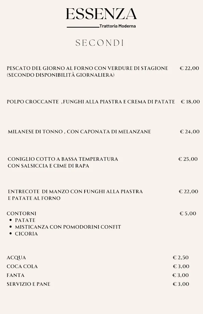 Menu_Essenza trattoria moderna_Monterotondo_image_1