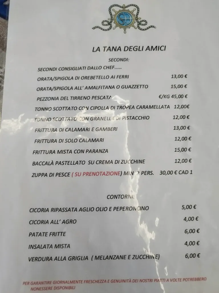 Menu_La Tana degli Amici_Monterotondo_image_1