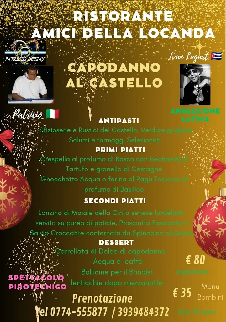 Menu_Ristorante Amici della Locanda al Palazzo Savelli Castello di Moricone_Moricone_imagen_2