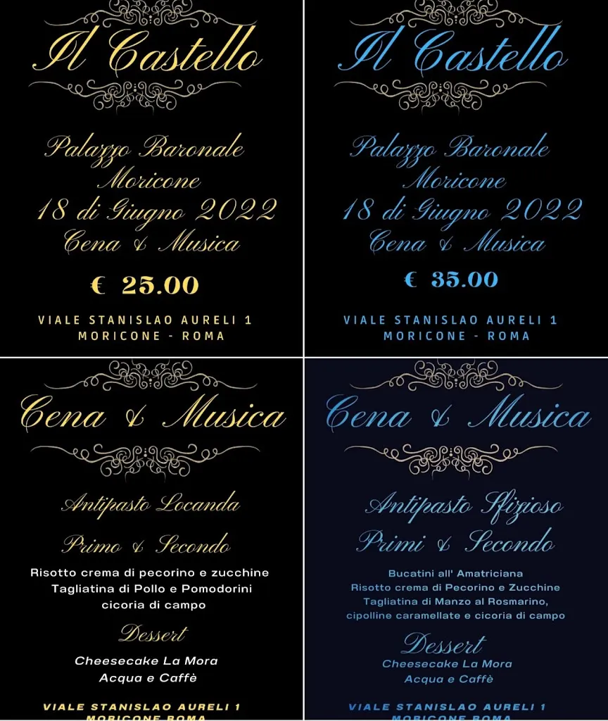 Menu_Ristorante Amici della Locanda al Palazzo Savelli Castello di Moricone_Moricone_imagen_4
