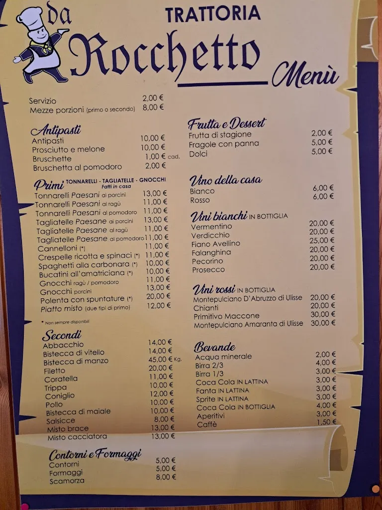 Menu_Trattoria Rocchetto Nerola_Nerola_image_1