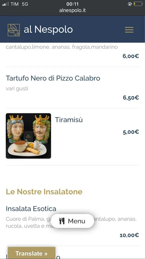 Menu_Al Nespolo - Ristorante Pizzeria_Nespolo_image_3
