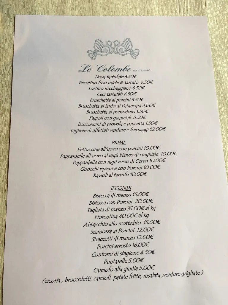 Menu_Ristorante Le Colombe Nemi_Nemi_immagine_2