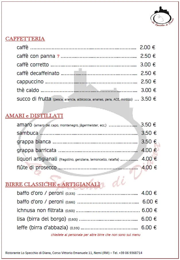 Menu_Ristorante e Albergo Diffuso Lo Specchio di Diana_Nemi_immagine_2