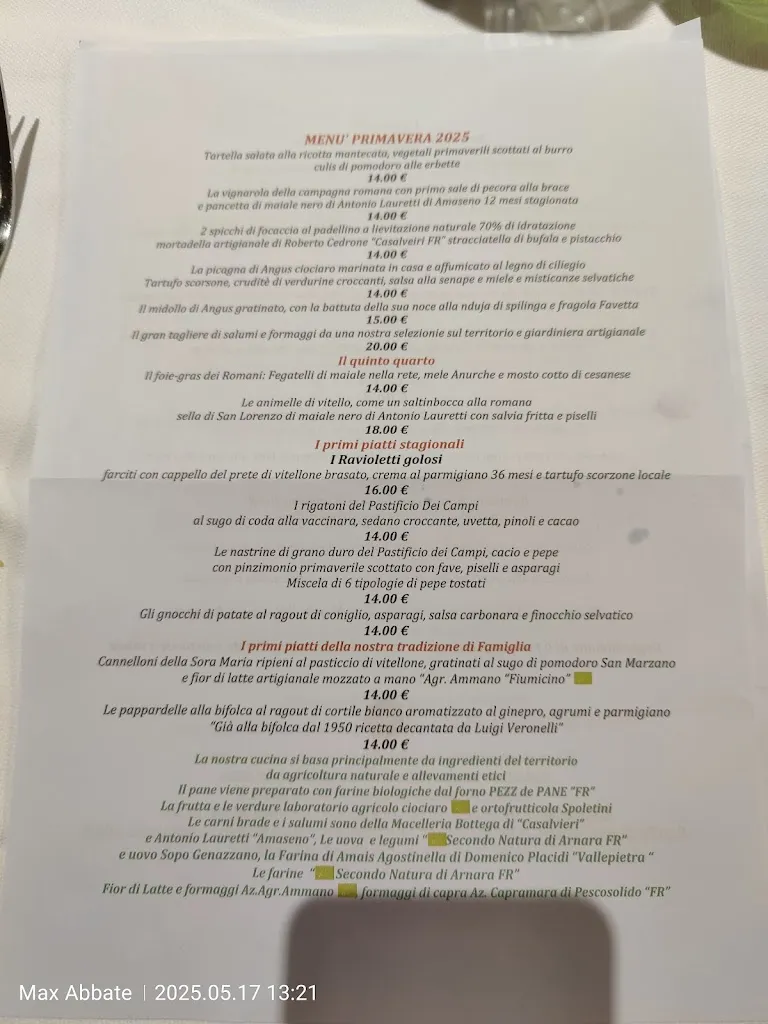 Menu_Ristorante Sora Maria e Arcangelo_Olevano Romano_image_2