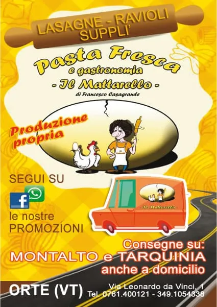 Menu_Pasta Fresca Il Mattarello di Francesco Casagrande Orte_Orte Scalo_image_1