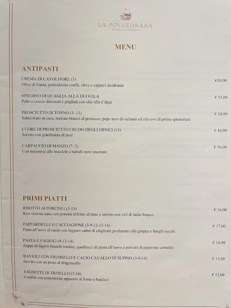 Menu_LA POLLEDRARA RELAIS DI CAMPAGNA_Paliano_image_3