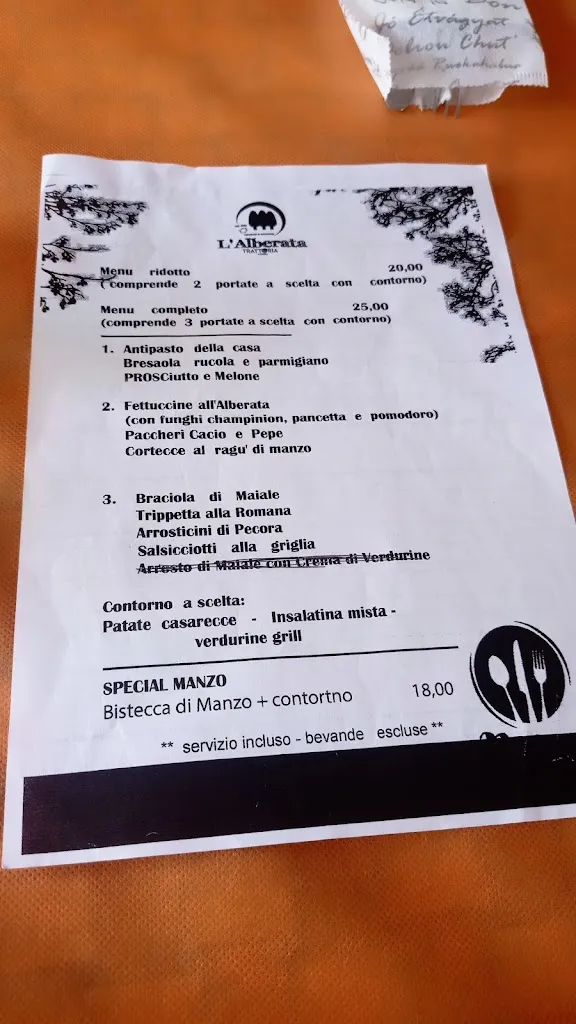 Menu_Trattoria Pizzeria L'Alberata_Pastena_image_1