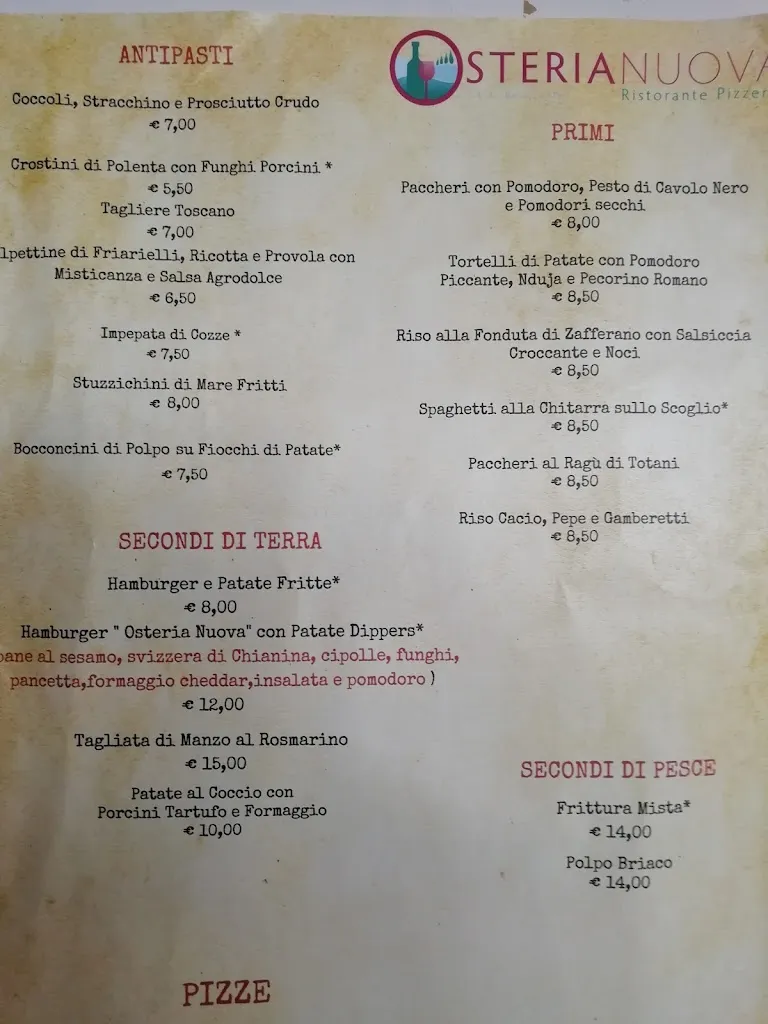 Menu_Pizzeria S.s.a. Resistente_Osteria Nuova_image_1