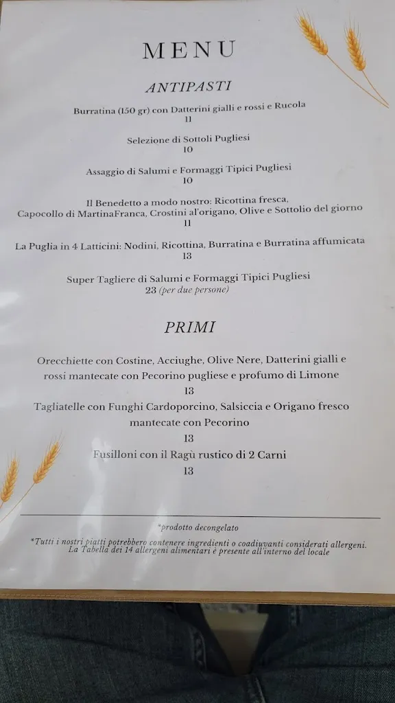 Menu_La Drogheria Pugliese - Il Mangiatorio - Ristorante Trattoria tipica pugliese_Osteria Nuova_image_3