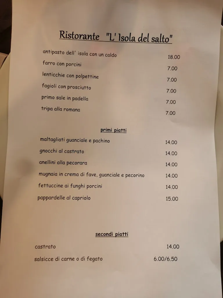 Menu_Bar-ristorante L’isola del salto_Petrella Salto_image_2