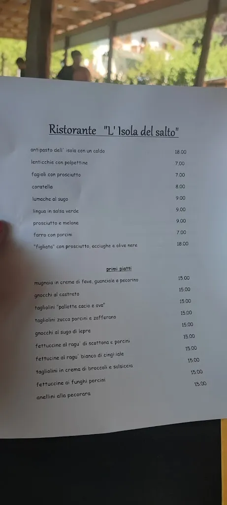 Menu_Bar-ristorante L’isola del salto_Petrella Salto_image_4