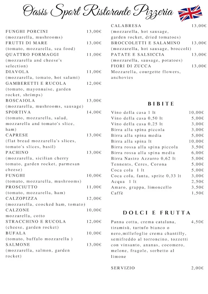 Menu_Oasis Sport a Pescia Romana_Pescia Romana_image_2
