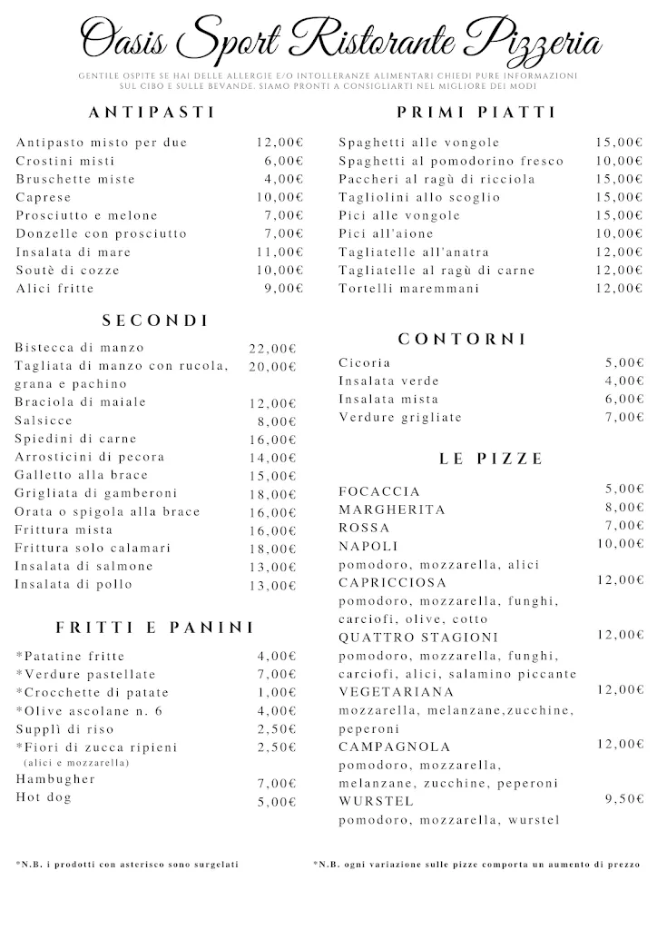Menu_Oasis Sport a Pescia Romana_Pescia Romana_image_4
