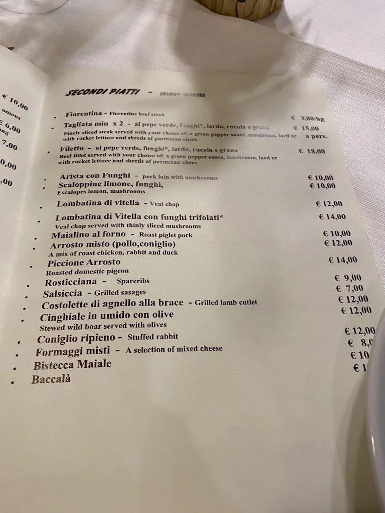 Menü_Trattoria da sandrino_Pescia Romana_Bild_3