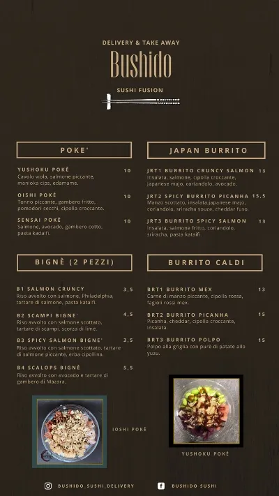 Menu_Bushido sushi experience_Poggio Mirteto_image_1