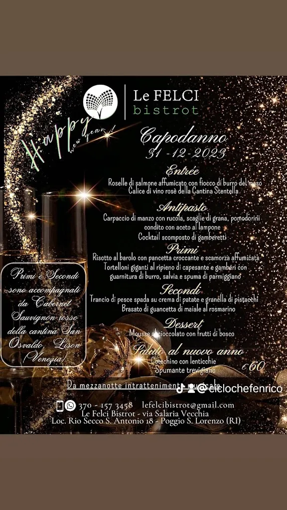 Menu_Le Felci Bistrot Restaurant e Bici Grill_Poggio San Lorenzo_image_1