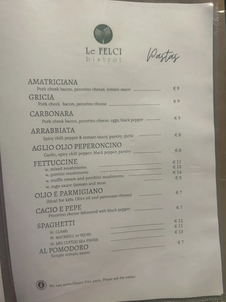 Menu_Le Felci Bistrot Restaurant e Bici Grill_Poggio San Lorenzo_image_4