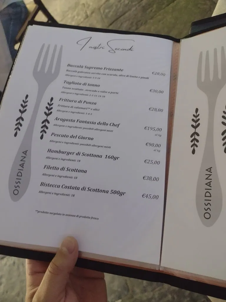 Menu_Ristorante Ossidiana Bistrot - Ponza_Ponza_image_2