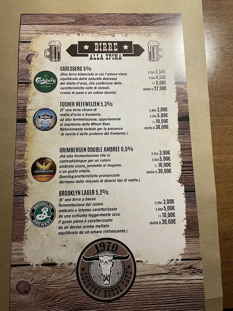 Menu_1970 Country House Cafè_Pontecorvo_image_1