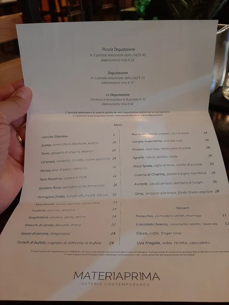 Menu_Materiaprima Osteria Contemporanea_Pontinia_immagine_4