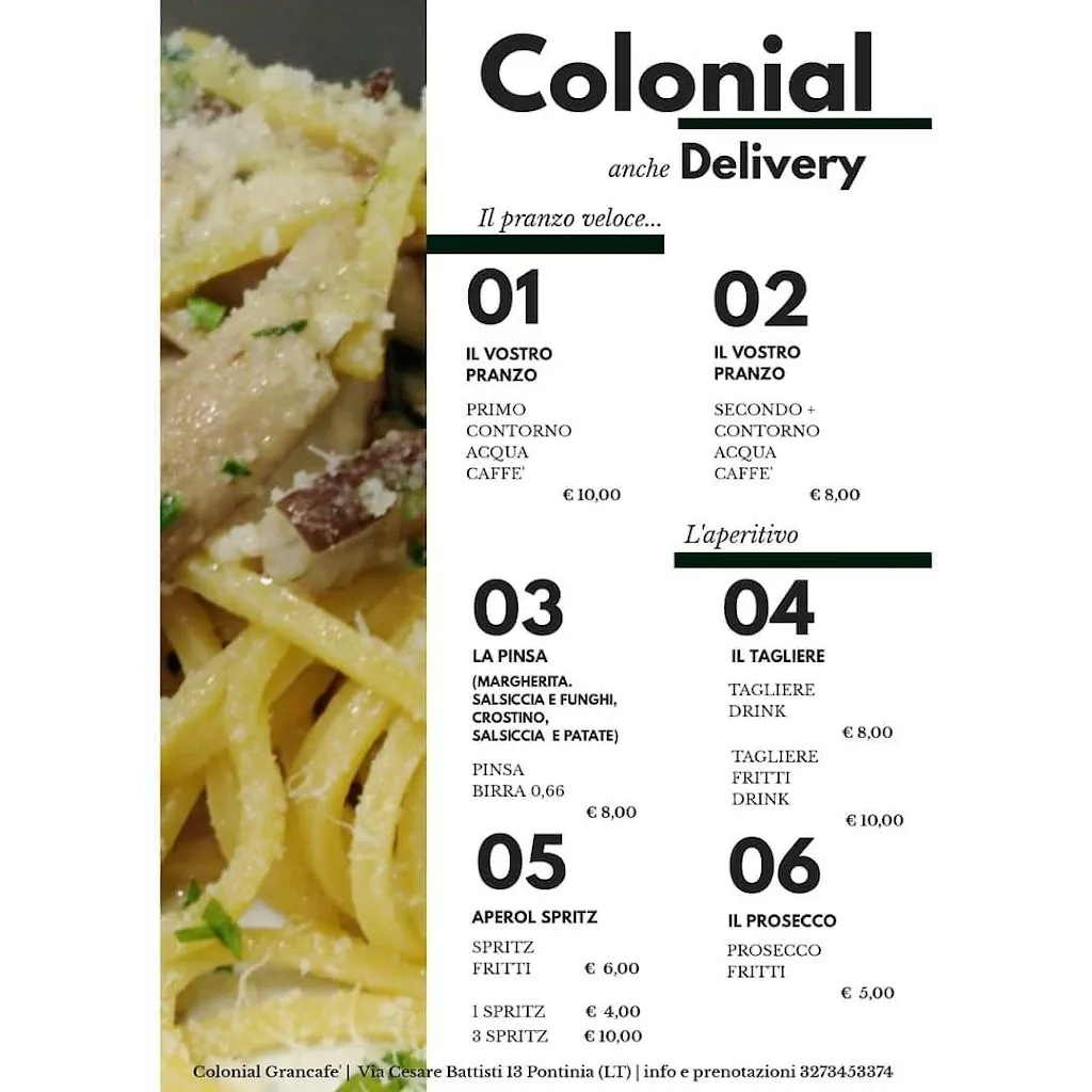 Menu_Colonial Grancafè_Sandrino_Pontinia_image_3