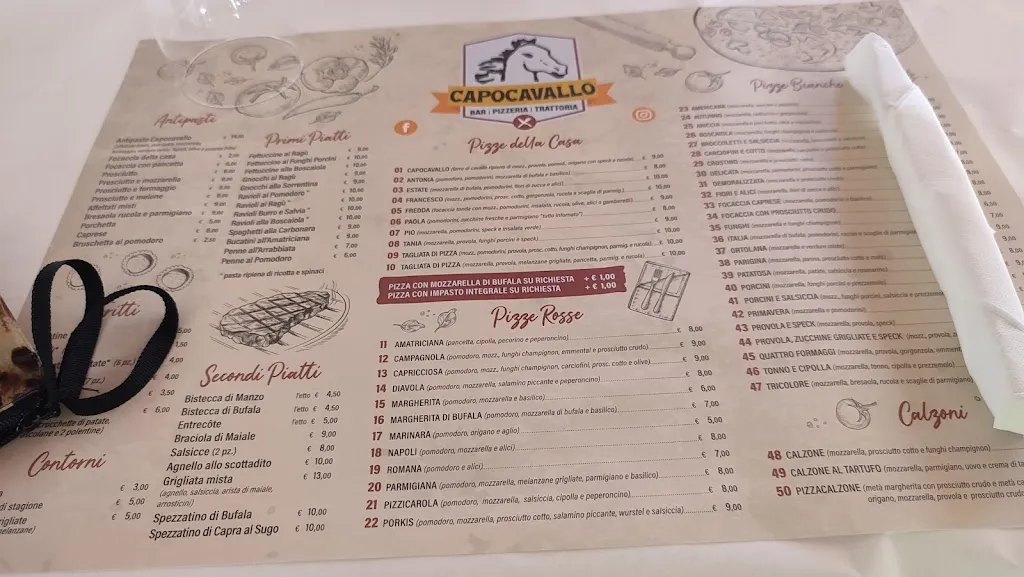 Menu_Pizzeria Trattoria Capocavallo e con Agriturismo_Pontinia_image_2