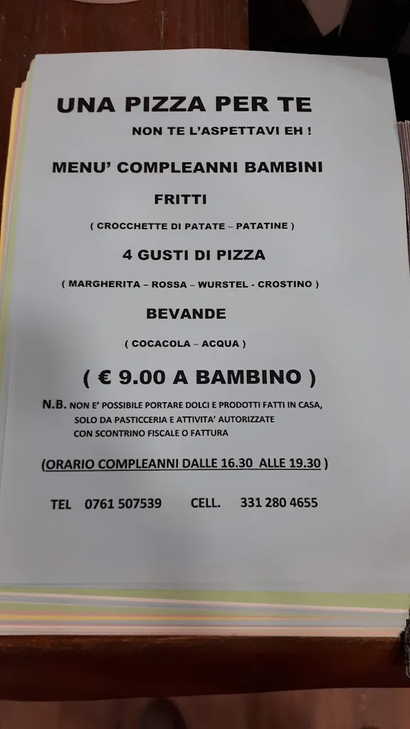 Menu_UNA PIZZA PER TE_Rignano Flaminio_image_3